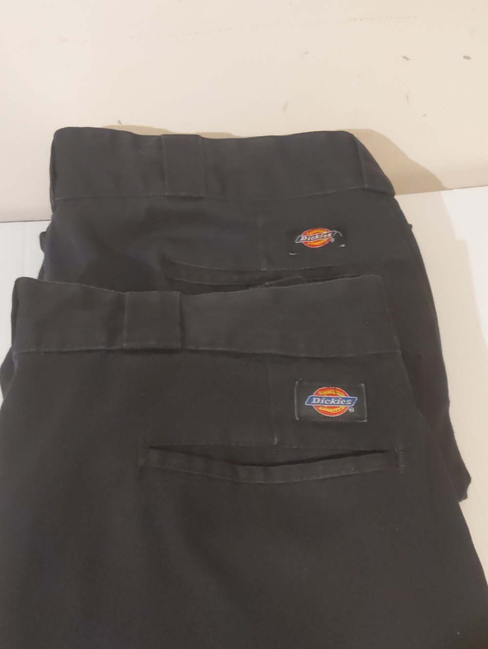 Lot Of 2 Dickies Black Work Pants 36x29 Tag